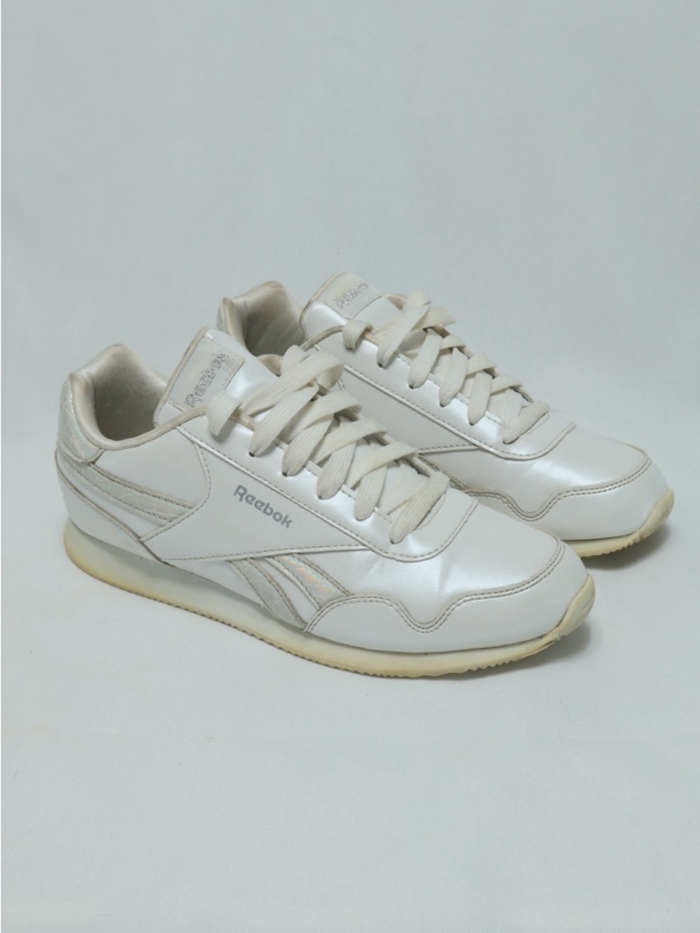 Reebok Men's Off-White Leather Sneakers